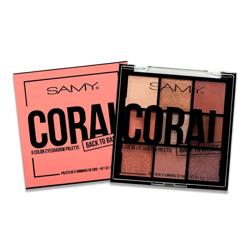 PALETA SOMBRA X9 SAMY CORAL