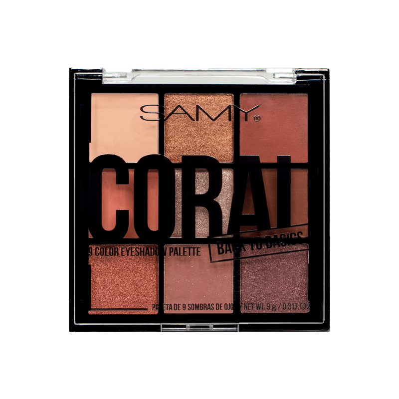 PALETA SOMBRA X9 SAMY CORAL