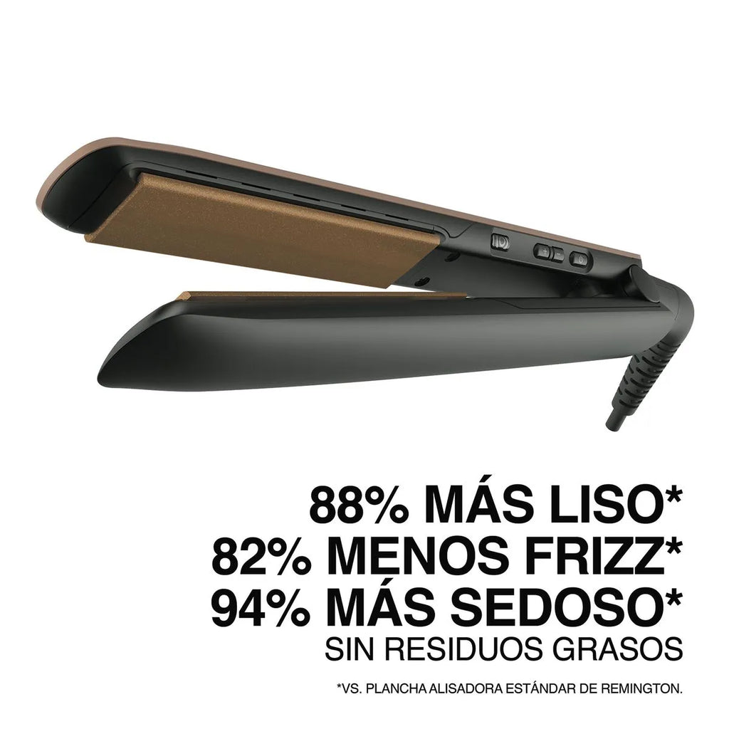 PLACHA KERATINA Y ACEITE DE ARGAN REMINGTON