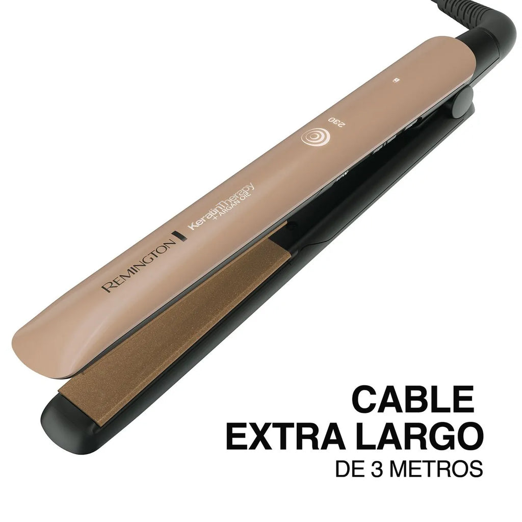 PLACHA KERATINA Y ACEITE DE ARGAN REMINGTON