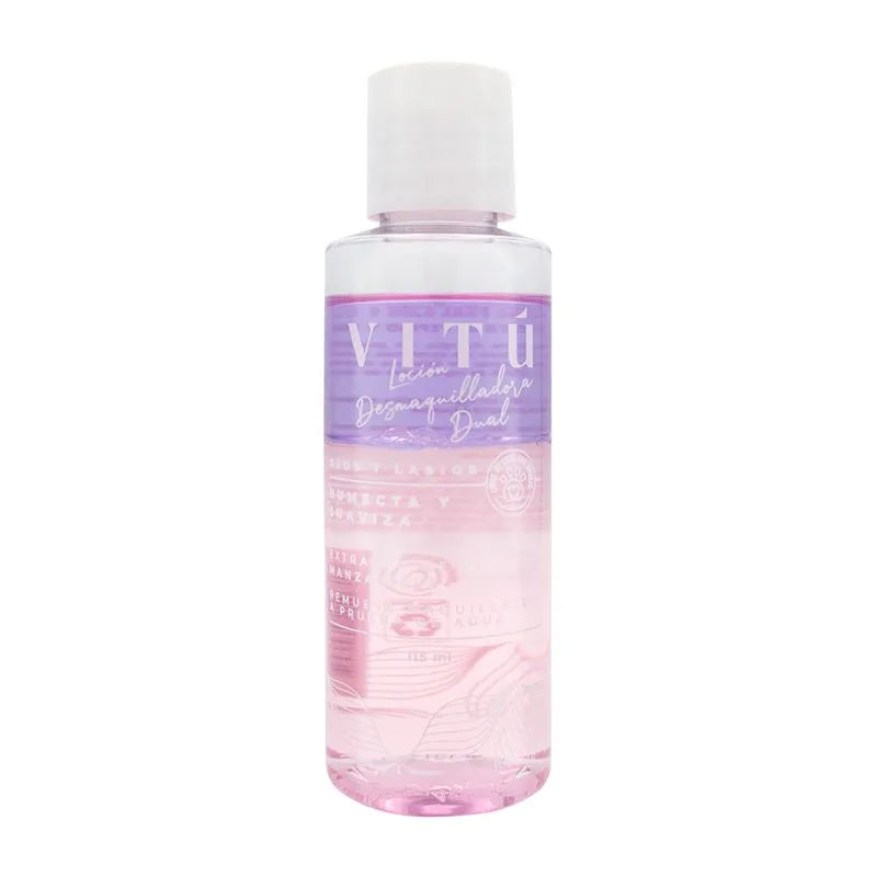 LOCION DESMAQUILLADORA DUAL OJOS Y LABIOS VITU 1155ML