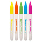 MARCADORES PERMANENTE FLOWER POWER FLUORESCENTES X 5