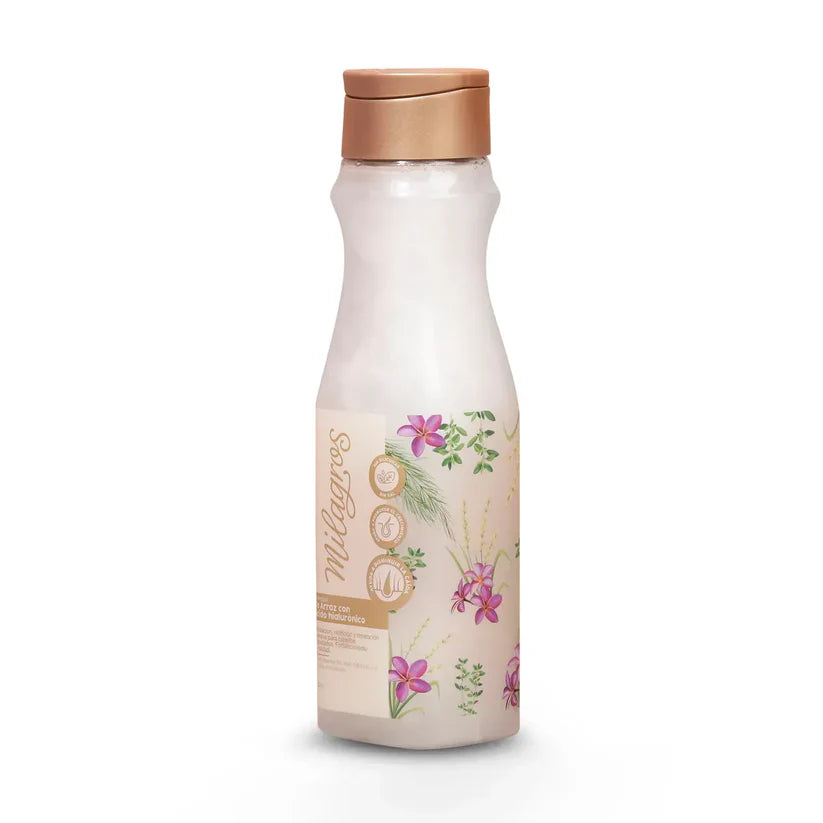 SHAMPOO  ARROZ CON ACIDO HIALURONICO MILAGROS 450ML