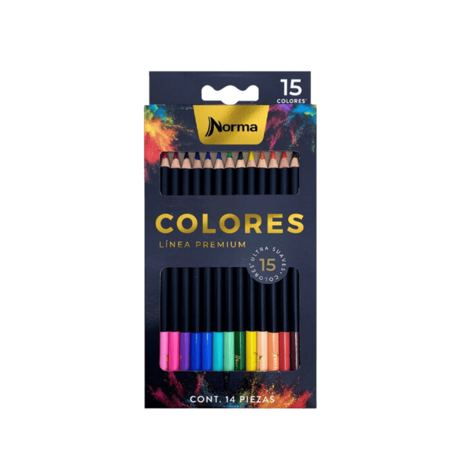 COLORES NORMA PREMIUM NEGRO X15 COLORES