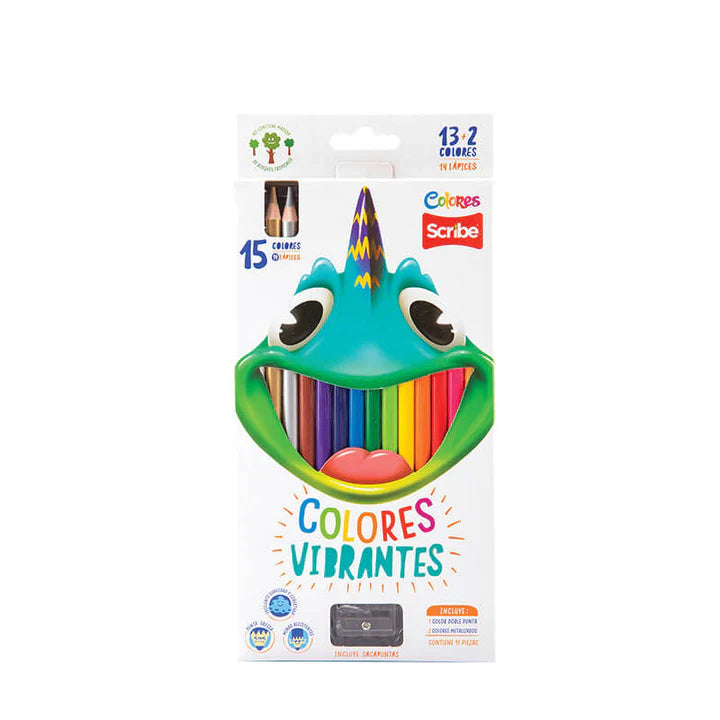 COLORES VIBRANTES  SCRIBE MASTER 13 PIEZAS -12COLORES
