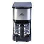 CAFETERA 6 TAZAS NEGRA VIDRIO HOME ELEMENTS