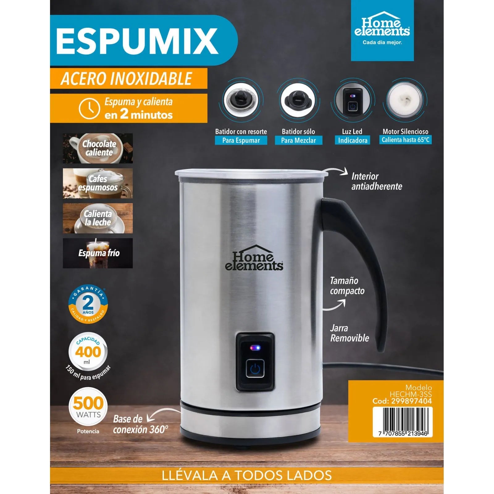 ESPUMIX ACERO HOME ELEMETS
