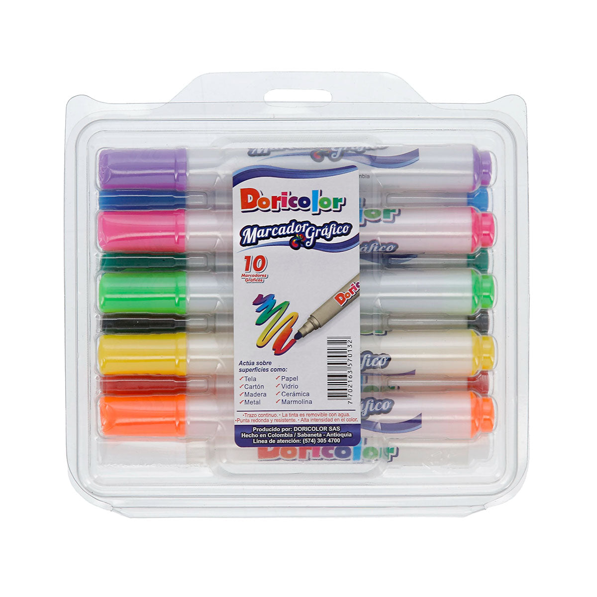MARCADOR GRAFICO DORICOLOR ESTUCHE X 10