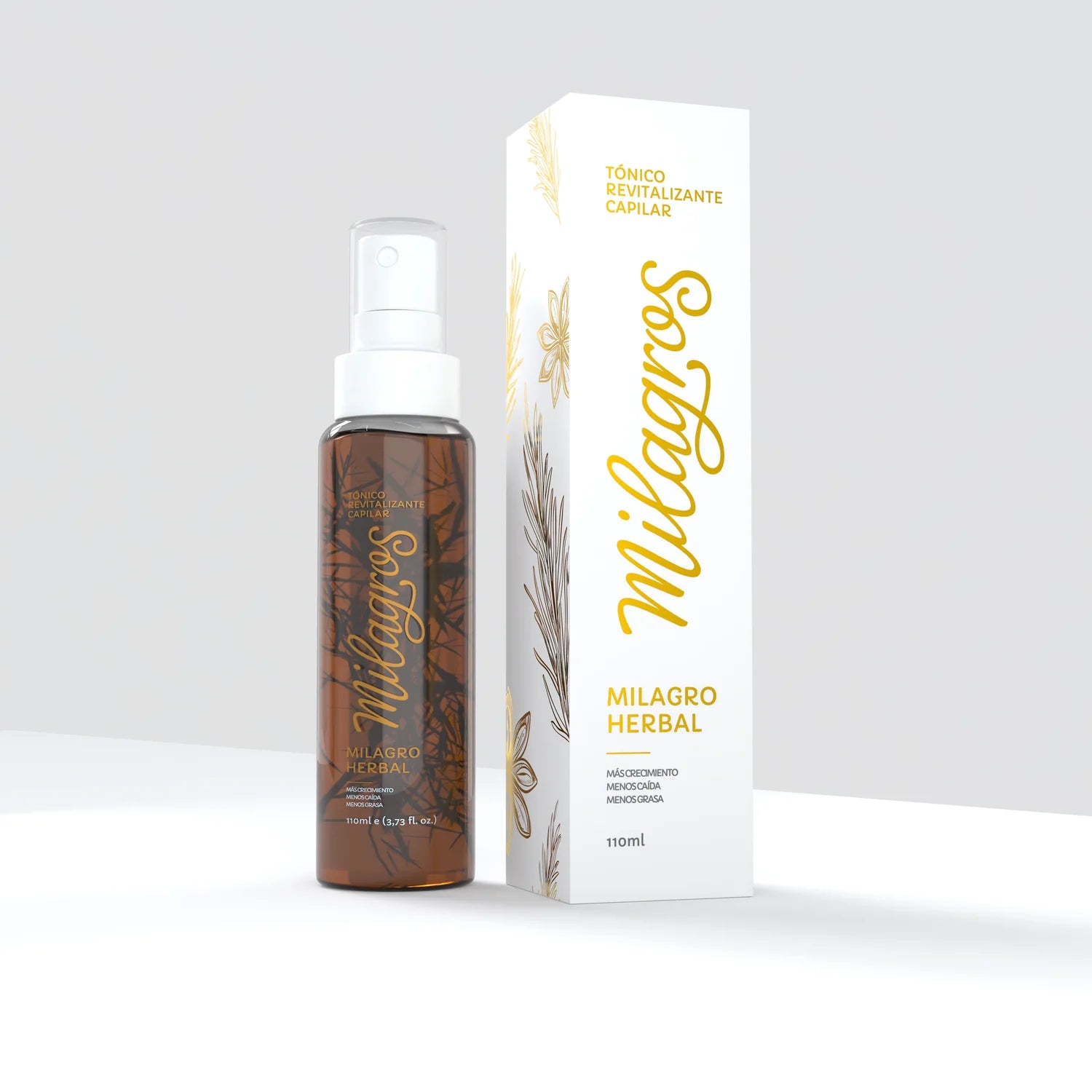 TONICO REVITALIZANTE CAPILAR MILAGRO HERBAL (TONICO CON ROME