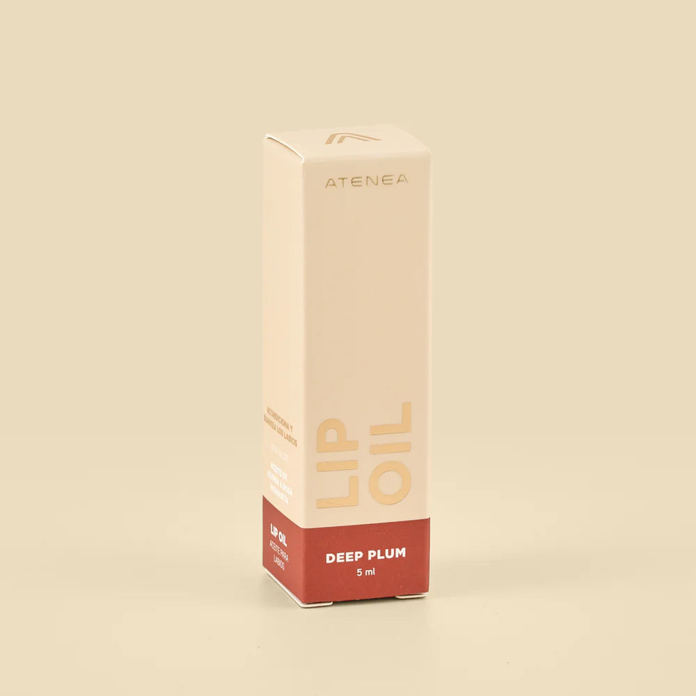 LIP OIL + SHIMMER COLLECTION  DEEP PLUM ATENEA