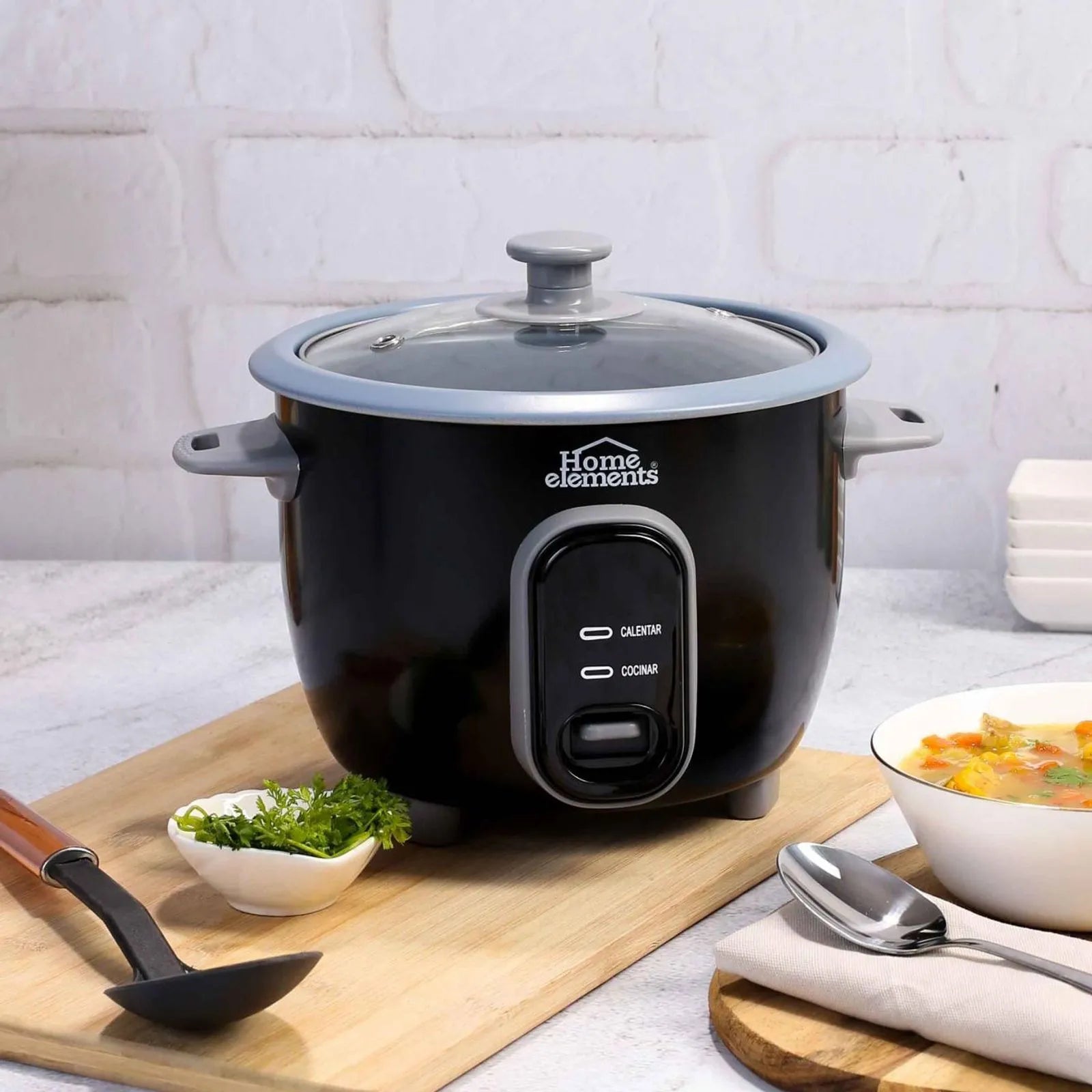 OLLA ARROCERA NEGRA 1 LITRO HOME ELEMENTS