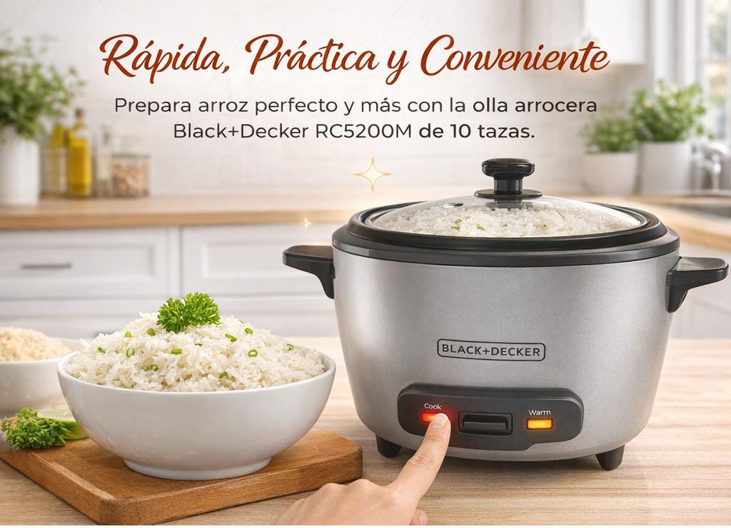 OLLA ARROCERA B+D NEGRA 4.7L