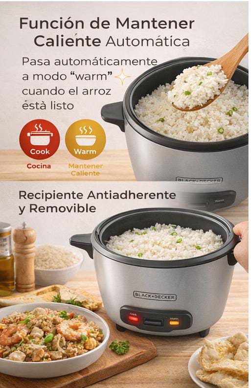 OLLA ARROCERA B+D NEGRA 4.7L