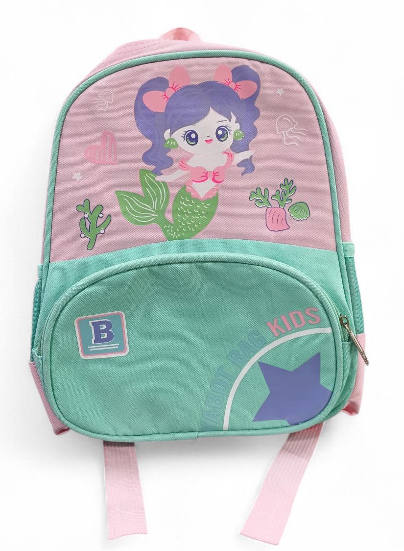 MORRAL INFATIL SIRENA AGUA MARINA Y ROSADO PASTEL