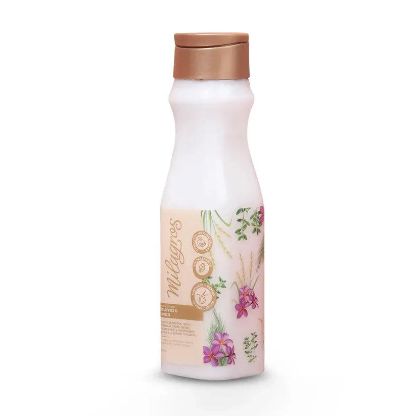 ACONDICIONADOR  ARROZ Y LINAZA MILAGROS 450ML
