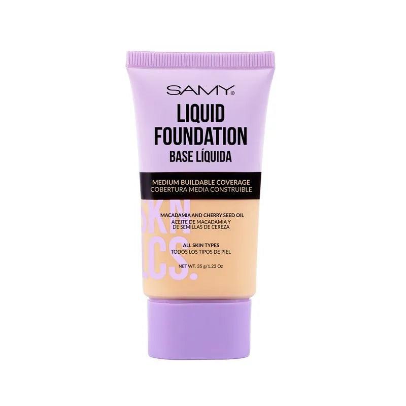 BASE LIQUIDA SKINLICIUS SAMY TONO 02 BEIGE 35G