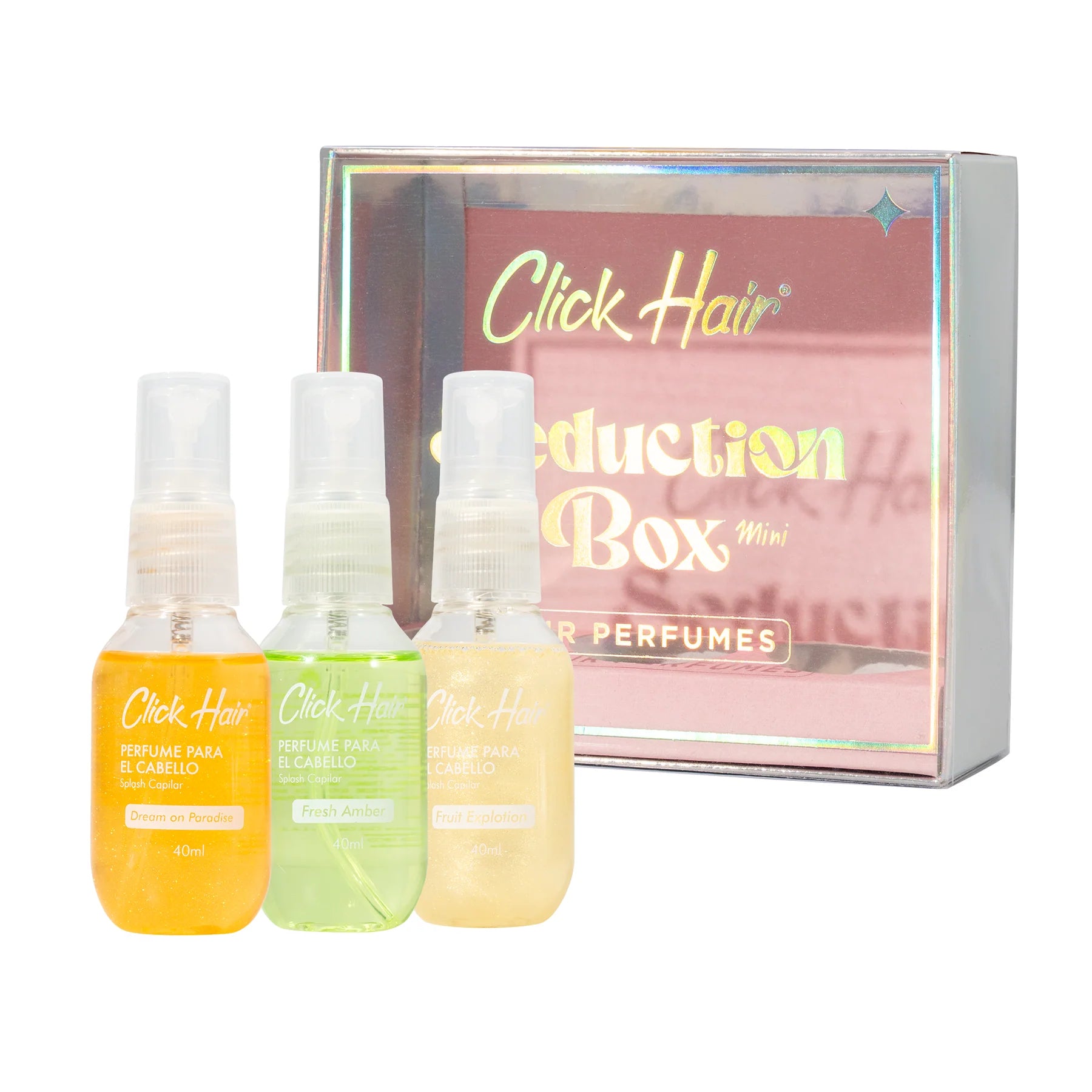 KIT PERFUMES MINIS CLICK HAIR 40ML C/U