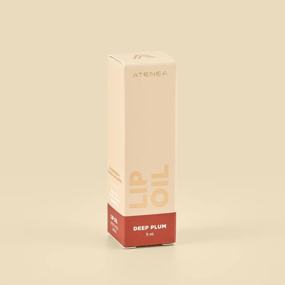 LIP OIL + SHIMMER COLLECTION  DEEP PLUM ATENEA