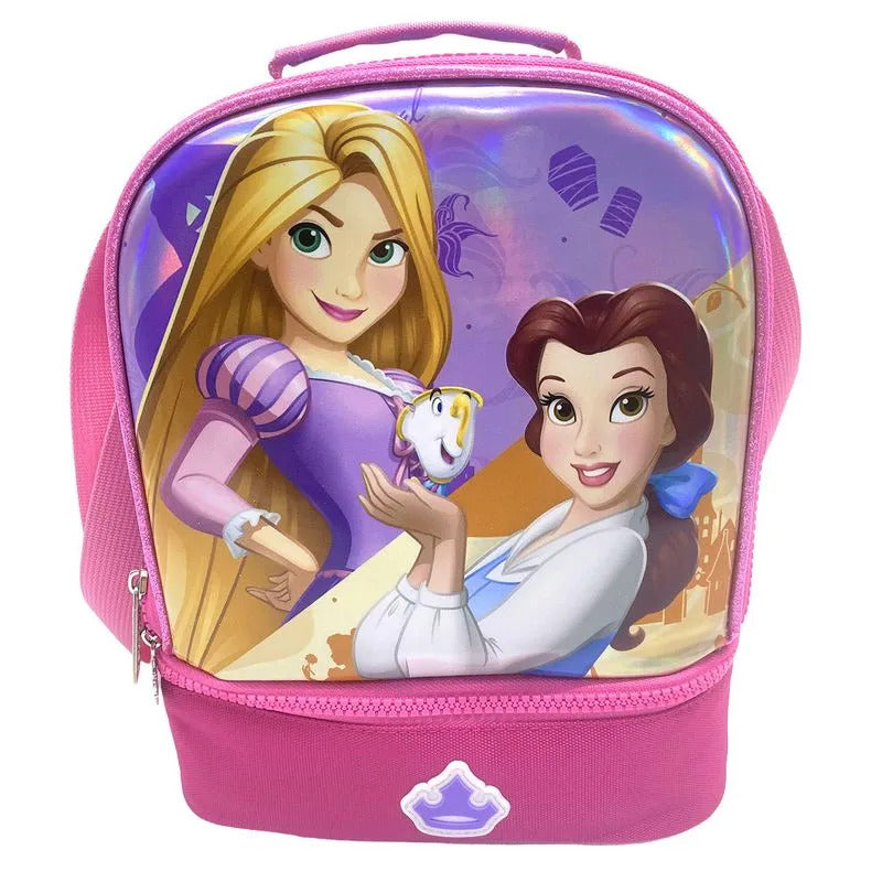 LONCHERA PREMIUN DISNEY PRINCESA RAPUNZEL Y BELLA
