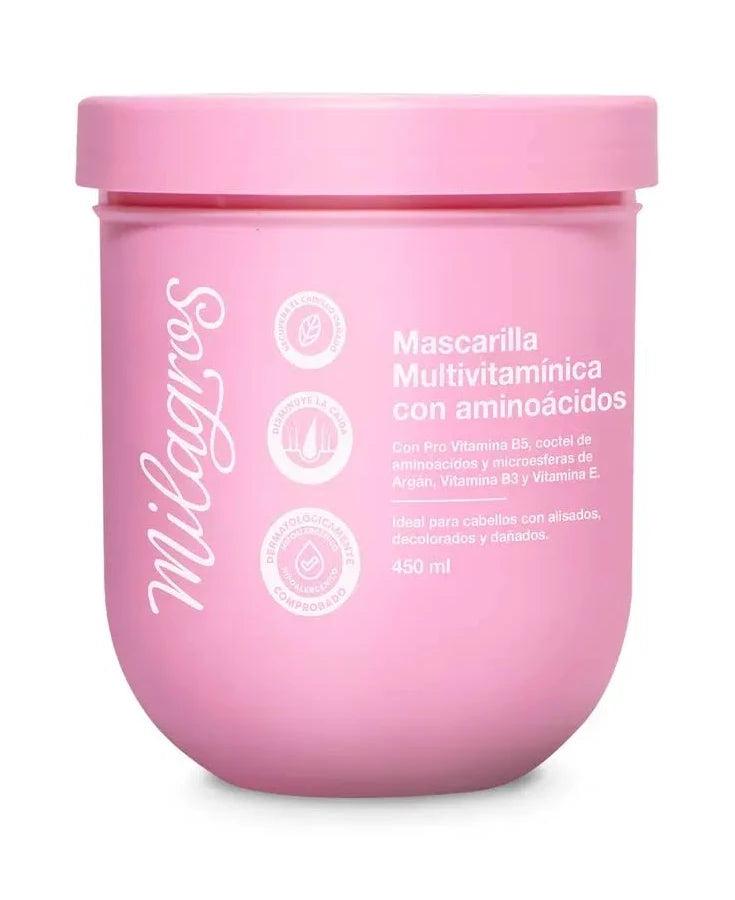 MASCARILLA MULTIVITAMINICA CON AMINOACIDOS MILAGROS 450GR