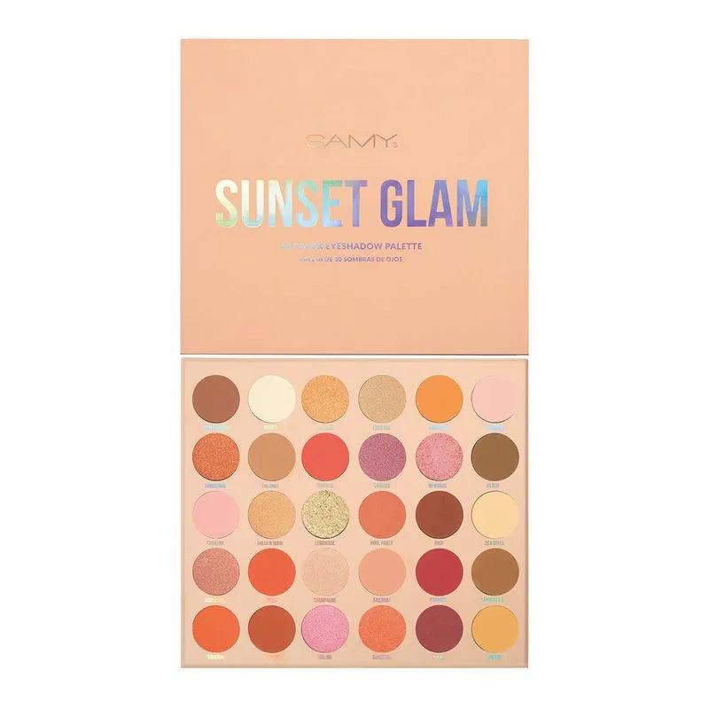PALETA DE SOMBRAS X30 SUNSET GLAM SAMY