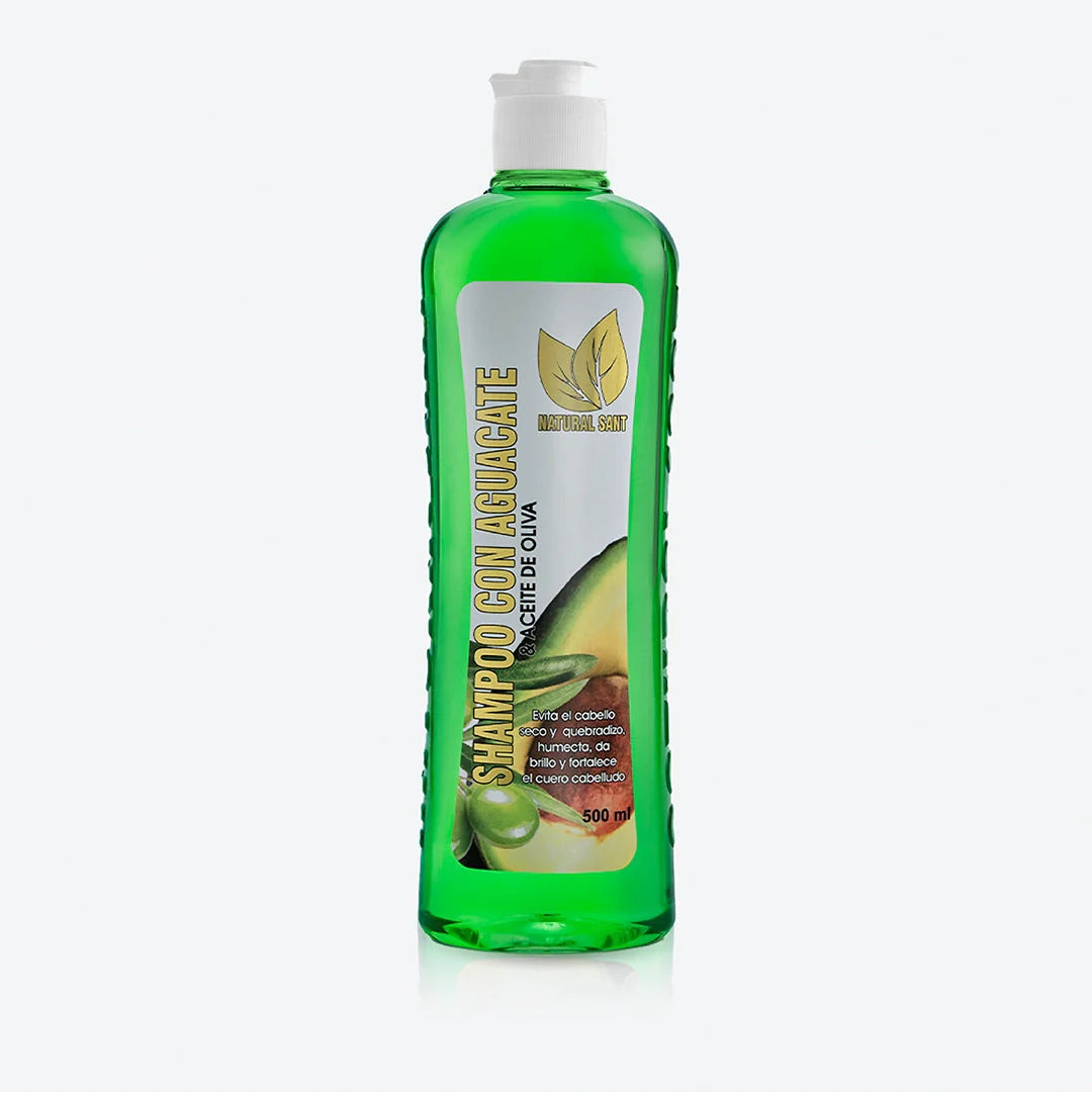 SHAMPOO CON AGUACATE Y ACEITE DE OLIVA 500ML NATURAL SANT
