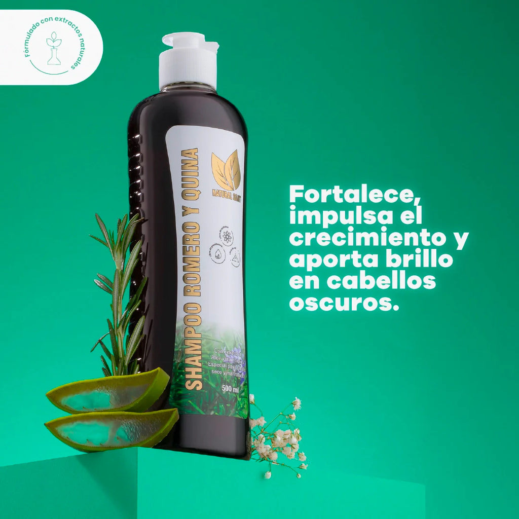 SHAMPOO ROMERO Y QUINA  500 ML NATURAL SANT