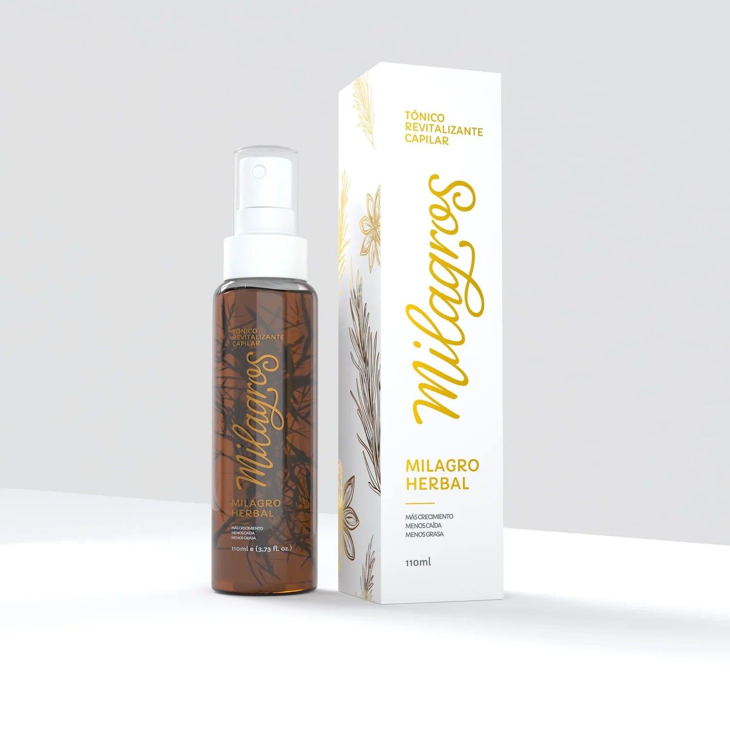 TONICO REVITALIZANTE CAPILAR MILAGRO HERBAL (TONICO CON ROME