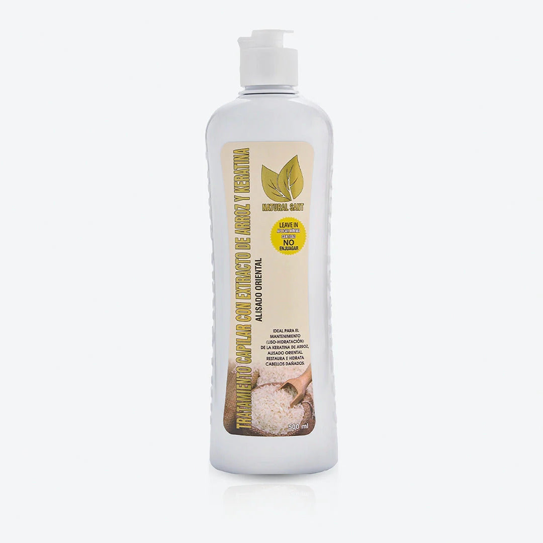 TRATAMIENTO CAPILAR  DE ARROZ Y KERATINA 500ML NATURAL SANT