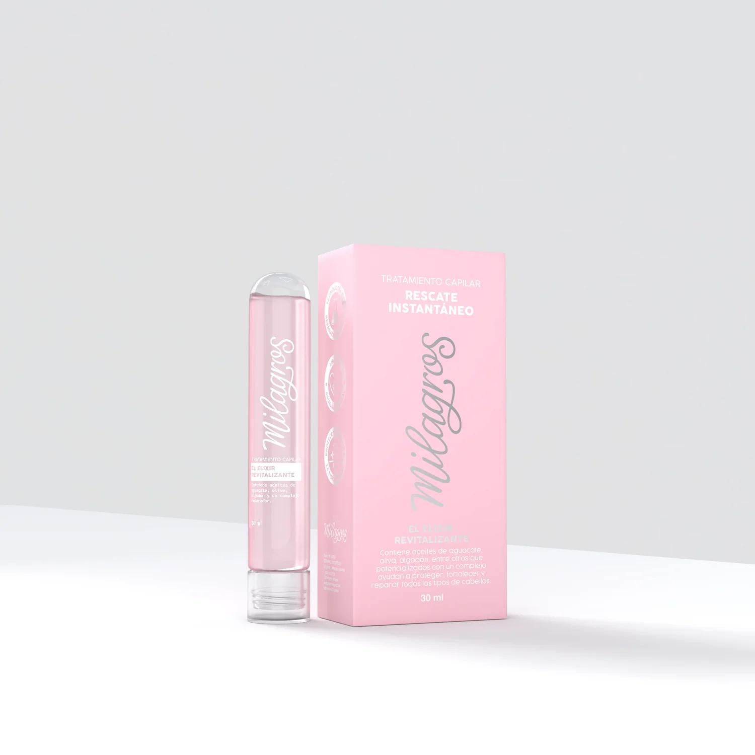TRATAMIENTO CAPILAR RESCATE INSTANTANEO MILAGROS 30ML EL ELIXIR REVITALIZANTE